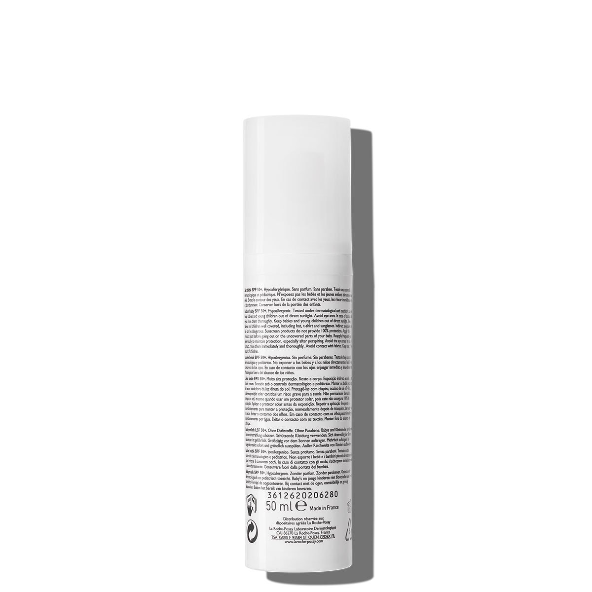 Retro di confezione Anthelios dermo-pediatrics lozione SPF50+