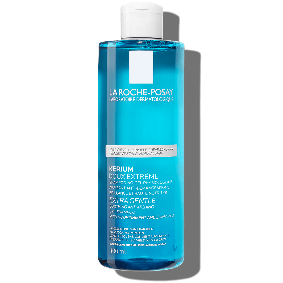 La Roche Posay ProductPage Kerium Extra Gentle Gel Shampoo 400ml 33378