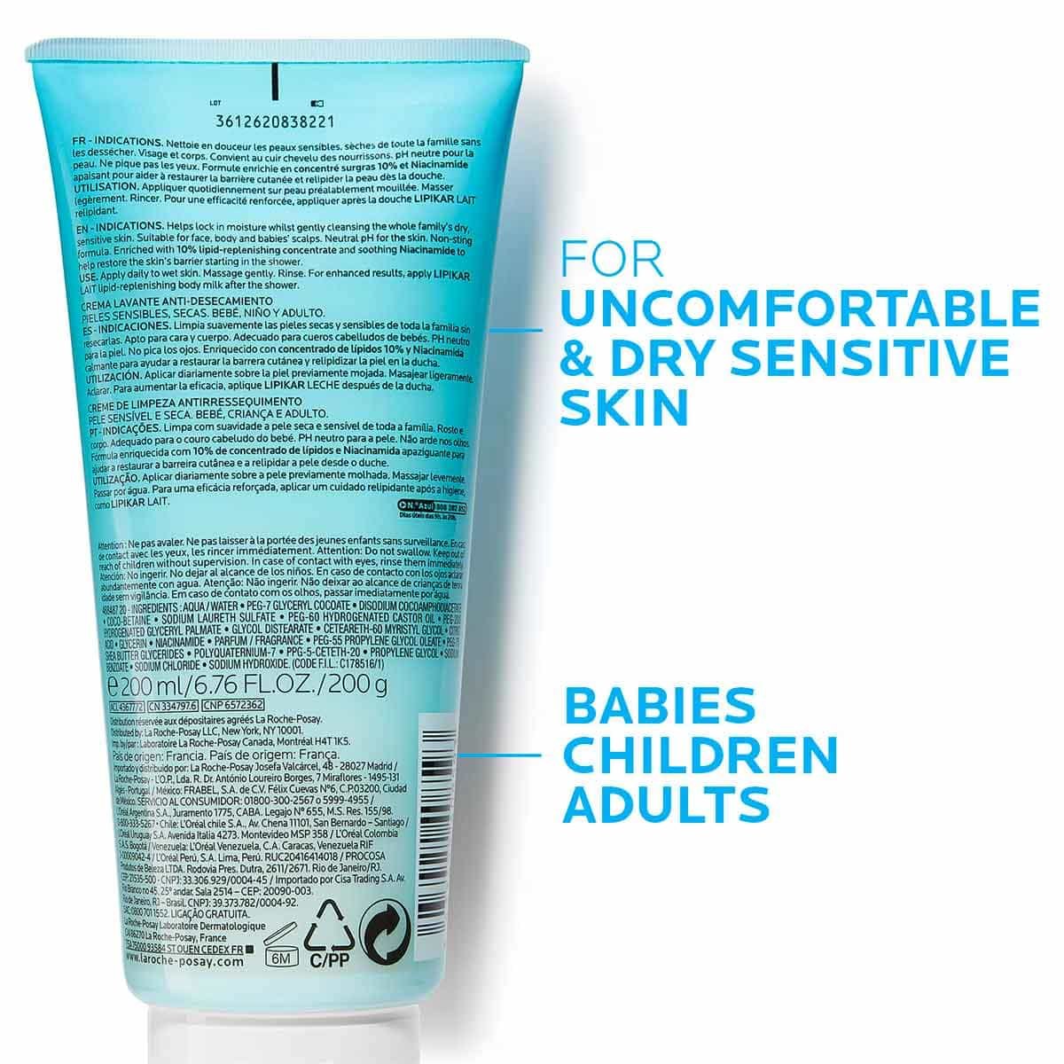La Roche Posay ProductPage Eczema Lipikar Surgras 200ml 3433422408593 