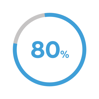 immagine con percentuale 80%