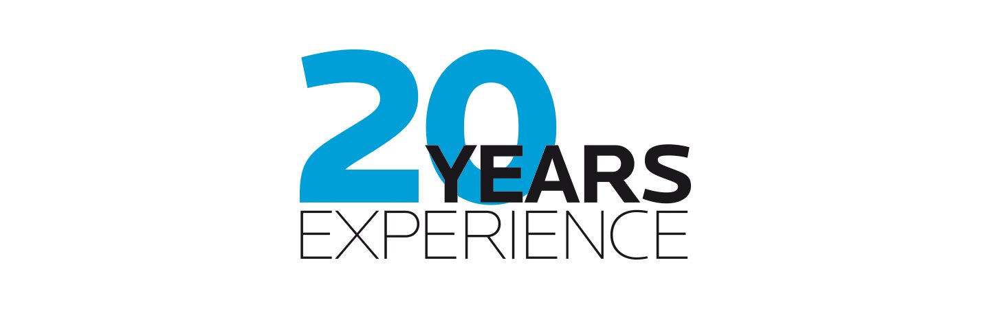 20 years EXPERIENCE LOGO